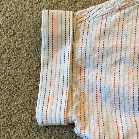 Madewell Button Down Shirt Sleeve Top - Picture 4 of 6